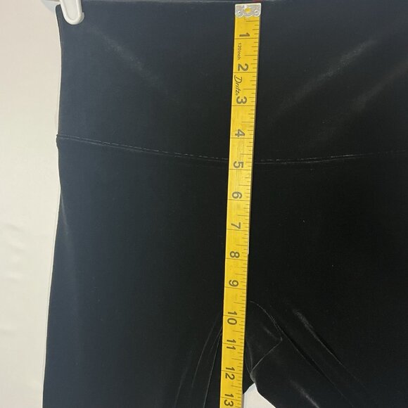 SPANX by Sara Blakely Women Velvet Leggings Large Size High Waist Black Stretch - Picture 6 of 10